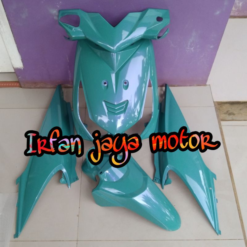 Cover body full halus Honda beat karbu Biru lembayung ungu