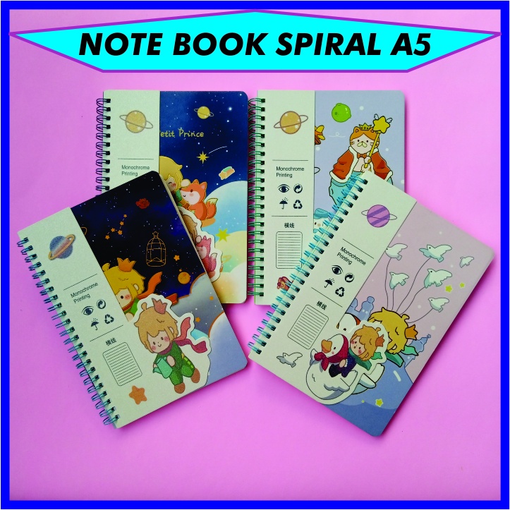 

NOTEBOOK SPIRAL A5 FANCY / BUKU CATATAN / DIARY / AGENDA FANCY