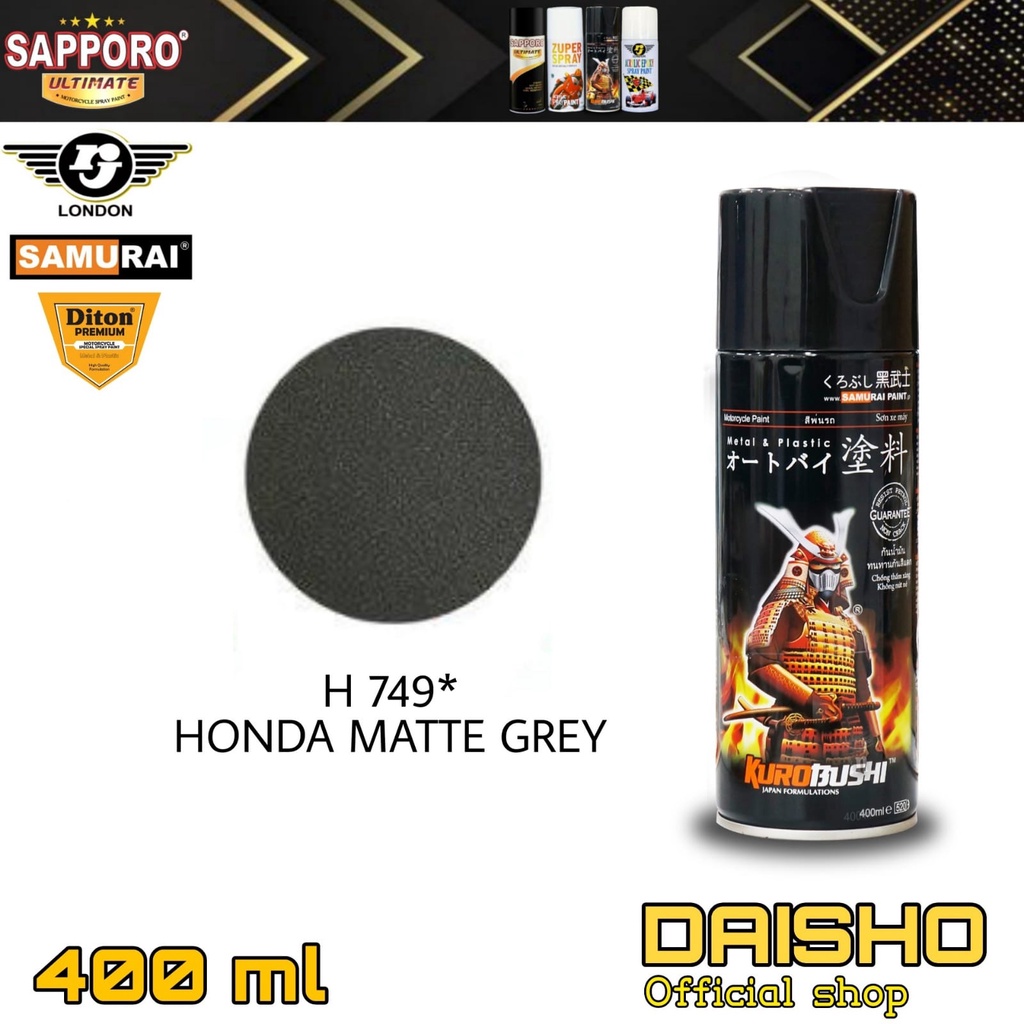 samurai paint honda matte grey H749* doff cat semprot spray paint pilok pilox samuraipaint samuray