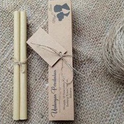 Undangan Gulung Rustic Simpel Pernikahan Unik