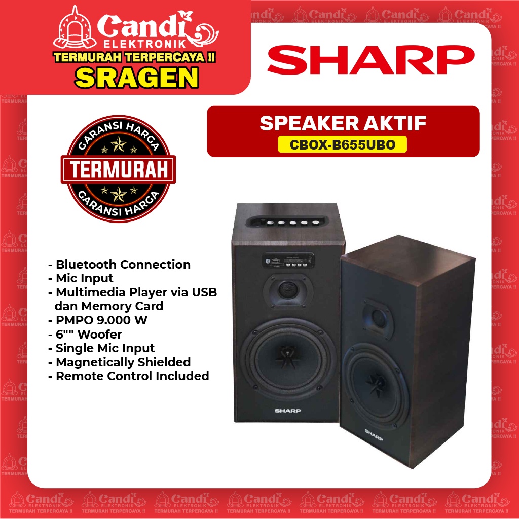 SHARP Speaker Aktif CBOX-B655UBO