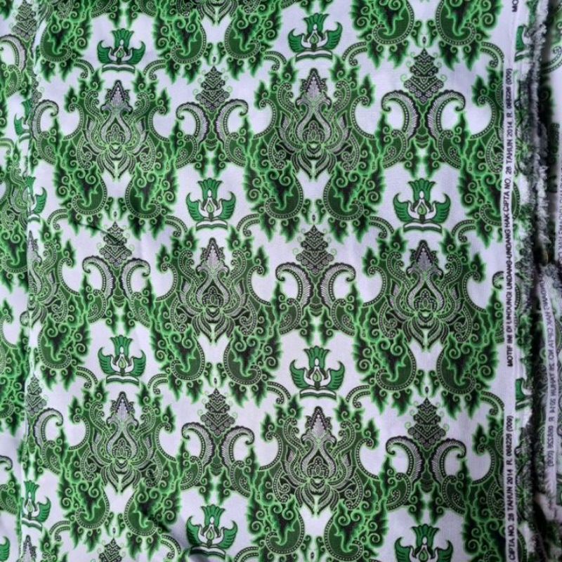 KAIN BATIK PELANGI WARNA HIJAU