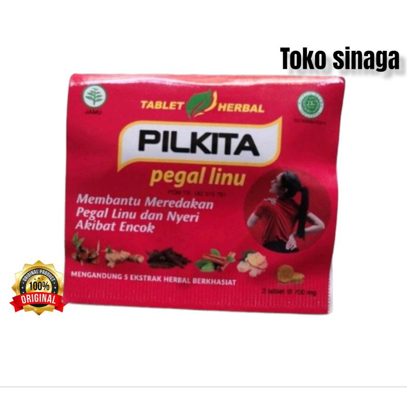 Pilkita per strip isi 2 tablet.