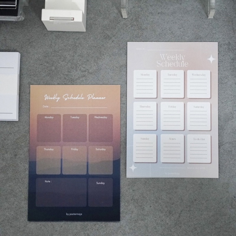

Weekly Planner | Notes Aesthetic Colorful Pastel Memo Daily Planner Schedule by Posterinaja