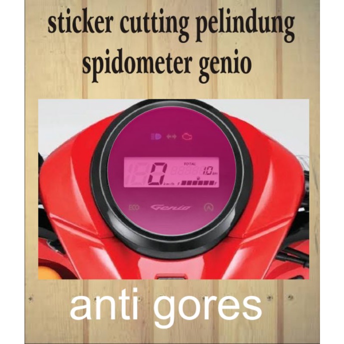 sticker cutting stiker variasi anti gores spidometer mika motor genio