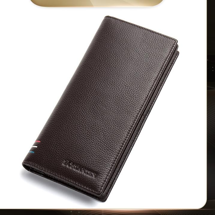 Rekomendasi BOSTANTEN Dompet kulit asli pria Dompet pria gaya bisnis panjang