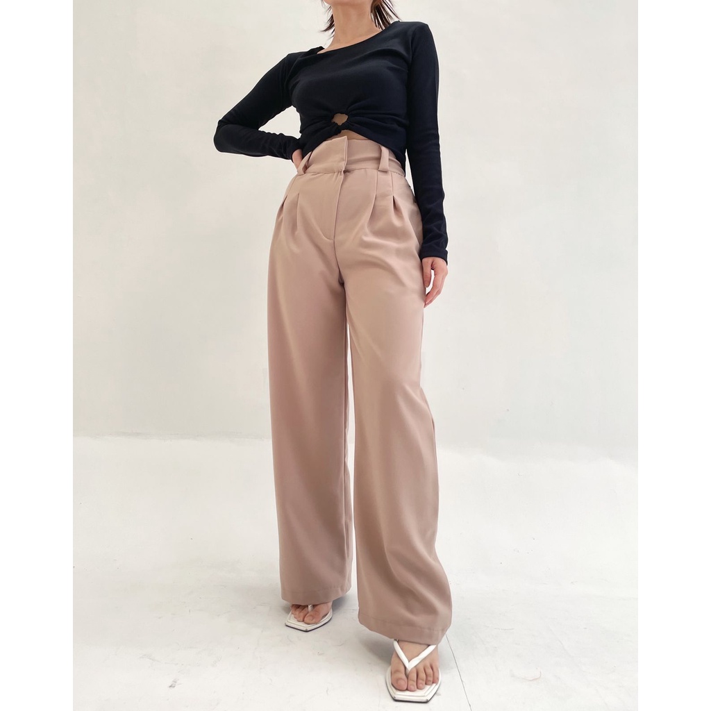 POTTIE - Gemma Cullotes Pants - Long Culottes High Waist