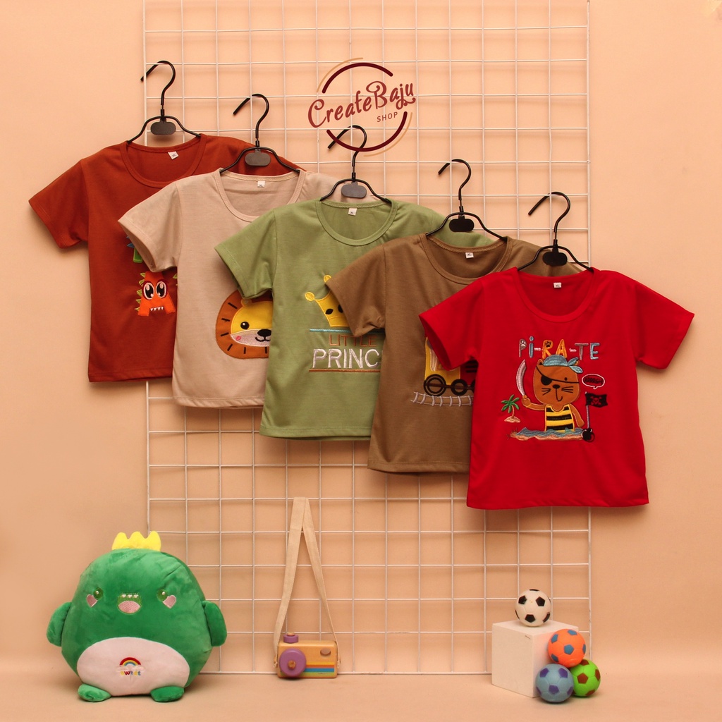 PROMO 7.7 BAJU KAOS ANAK COWOK 1-4 TAHUN TERMURAH ATASAN ANAK COWOK