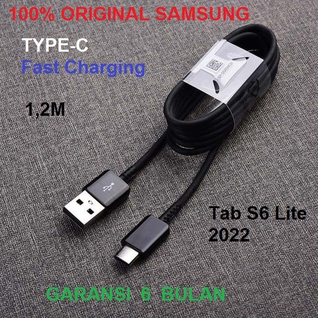 Kabel Data Cable Samsung Tab S6 Lite 2022 Fast Charging Original