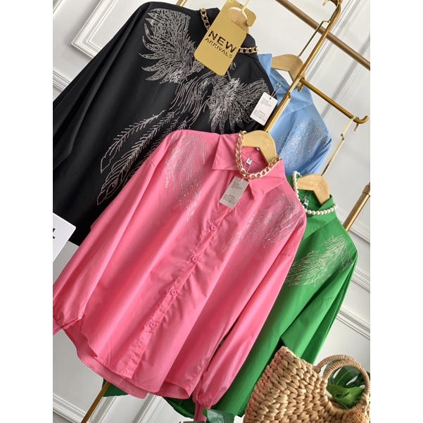 FW B1308 Kemeja Sayap Import Premium Quality