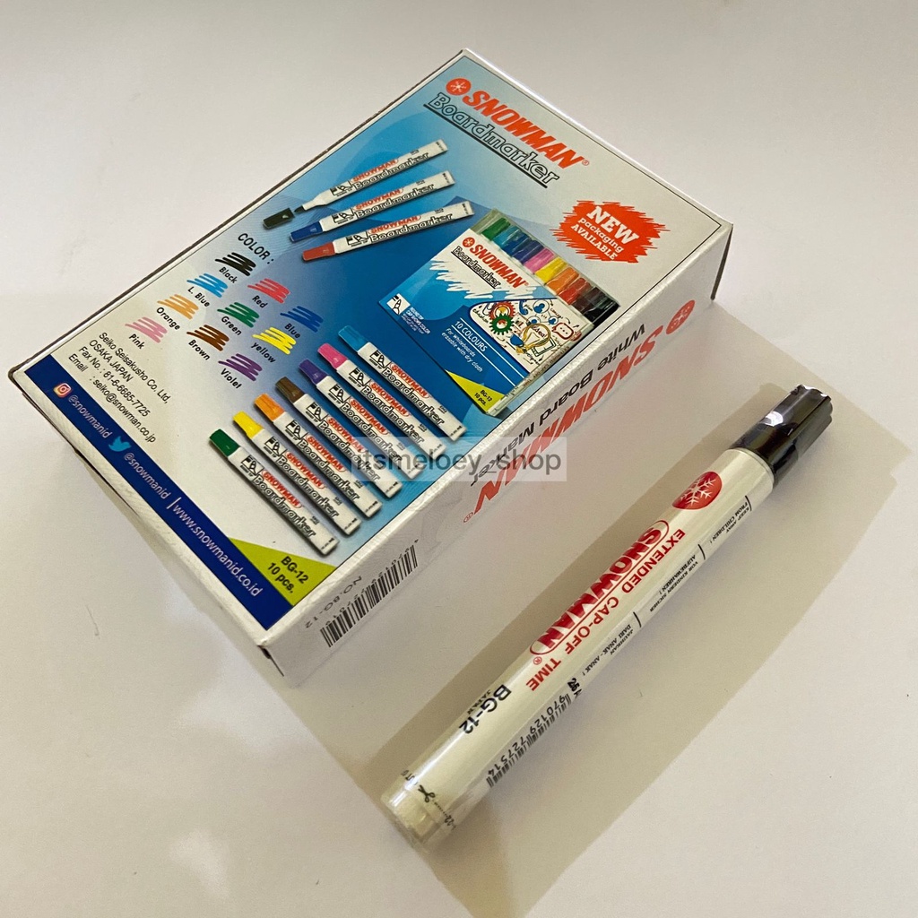 

SPIDOL WHITE BOARD SNOWMAN BG-12 / SPIDOL PAPAN TULIS HITAM