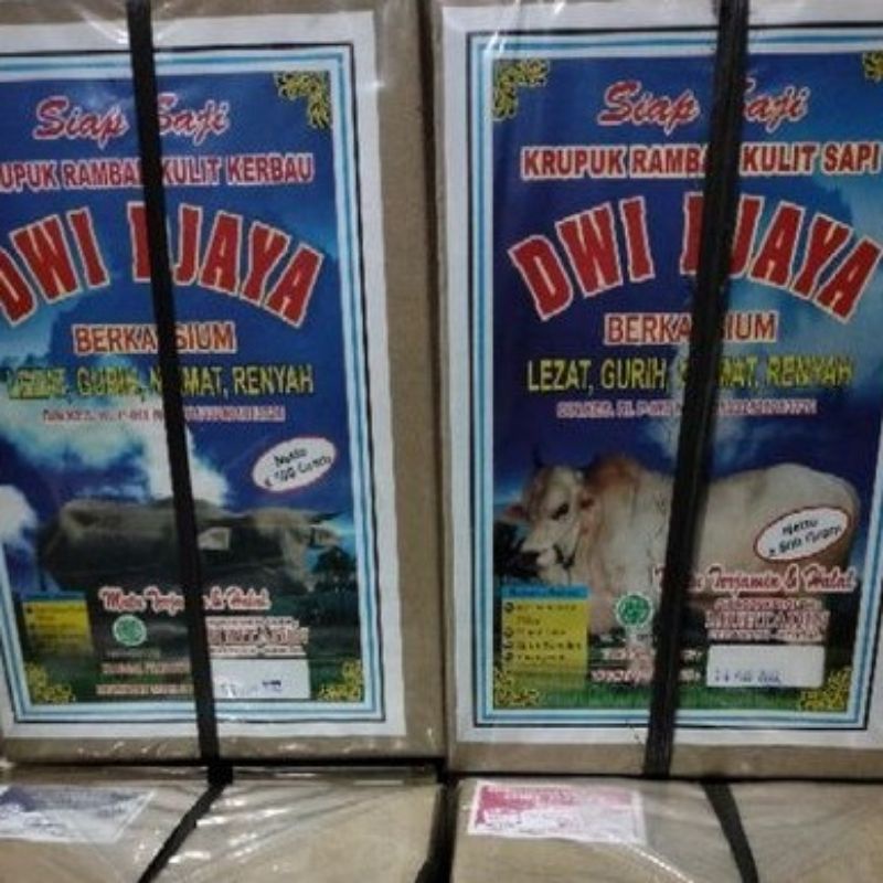 

Kerupuk rambak kulit kerbau dan sapi Dwi djaya 500 gram