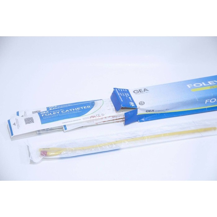 Foley Catheter 2 way GEA Selang Urine Ukuran Fr14, Fr16 dan Fr18 - perbox