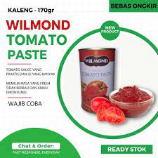 

BUMBU WILMOND CANNED TOMATO PASTE PASTA TOMAT DALAM KALENG 170 GRAM BUMBU DAPUR BUMBU MASAK PREMIUM QUALITY