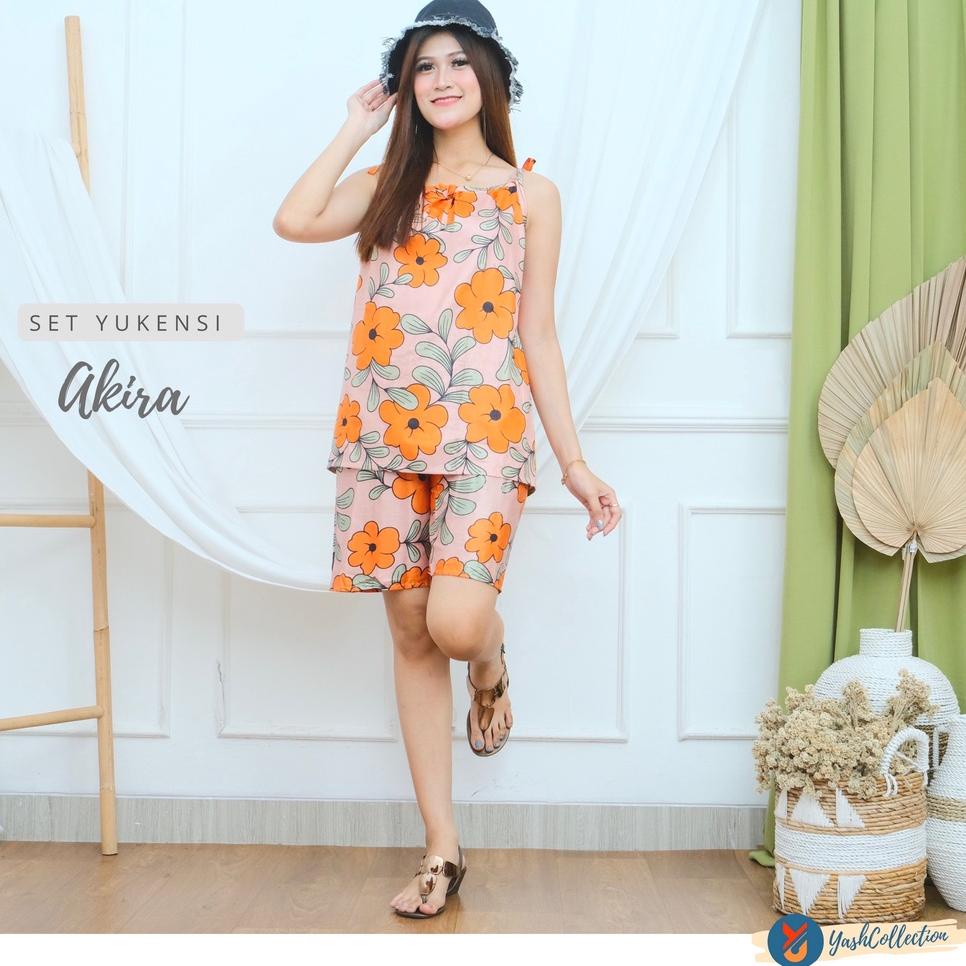 ㋿Q Setelan Wanita Kekinian Baju Tidur Wanita Setelan Yukensi One Set Rayon STOK BANYAK 2379 ✯