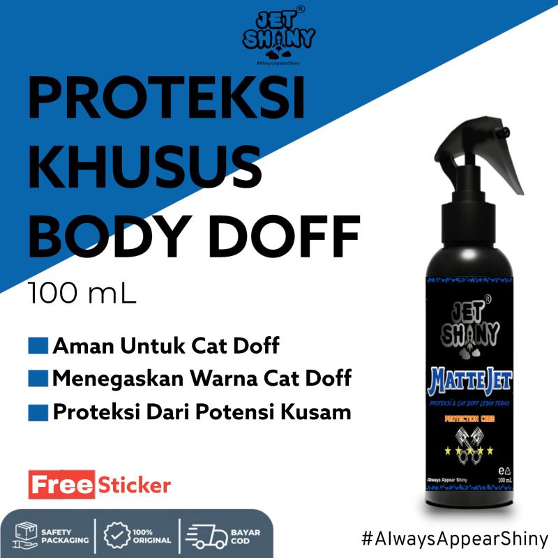 JetShiny MatteJet Proteksi dan Perawatan Doff / Matte Pada Motor , Mobil , Helm dan Sepeda