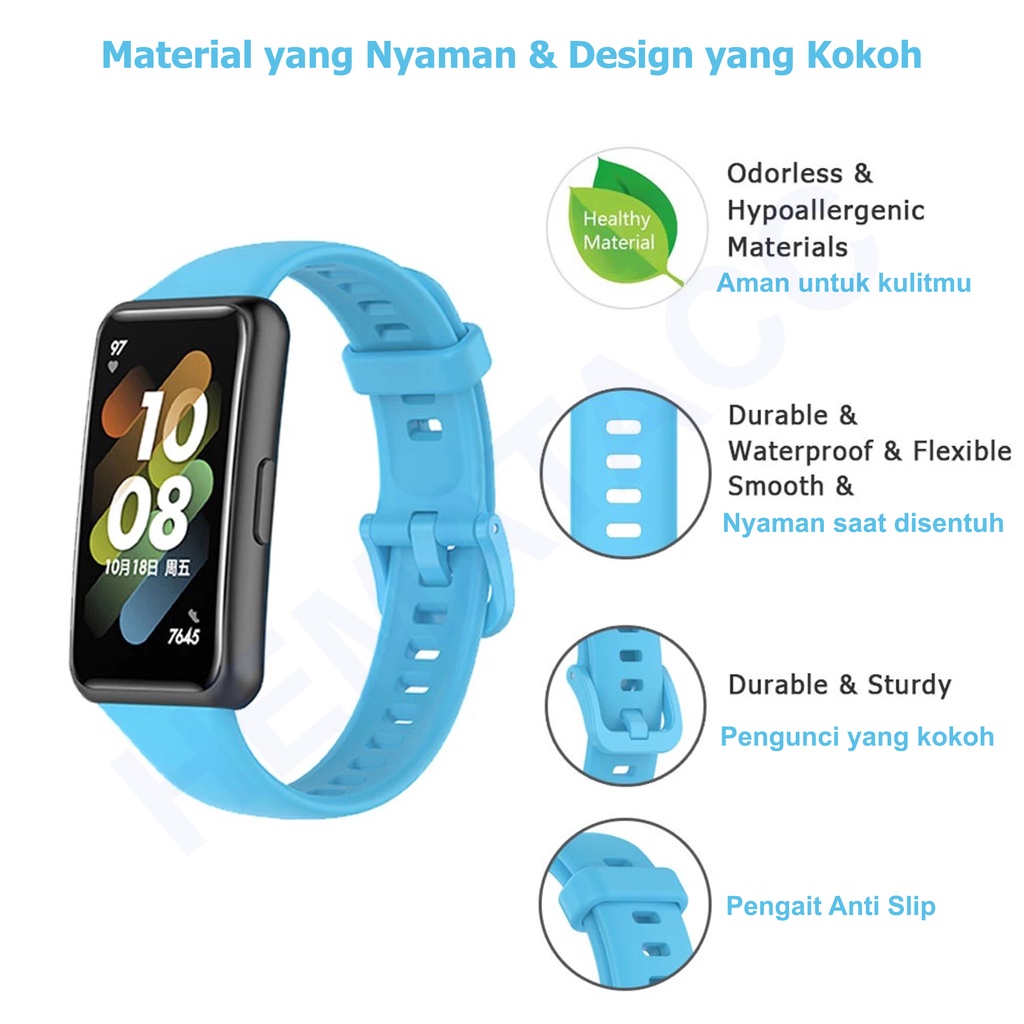 Strap Huawei Band 7 / Huawei Band 6 / Honor Band 6 Premium Lembut Hematacc