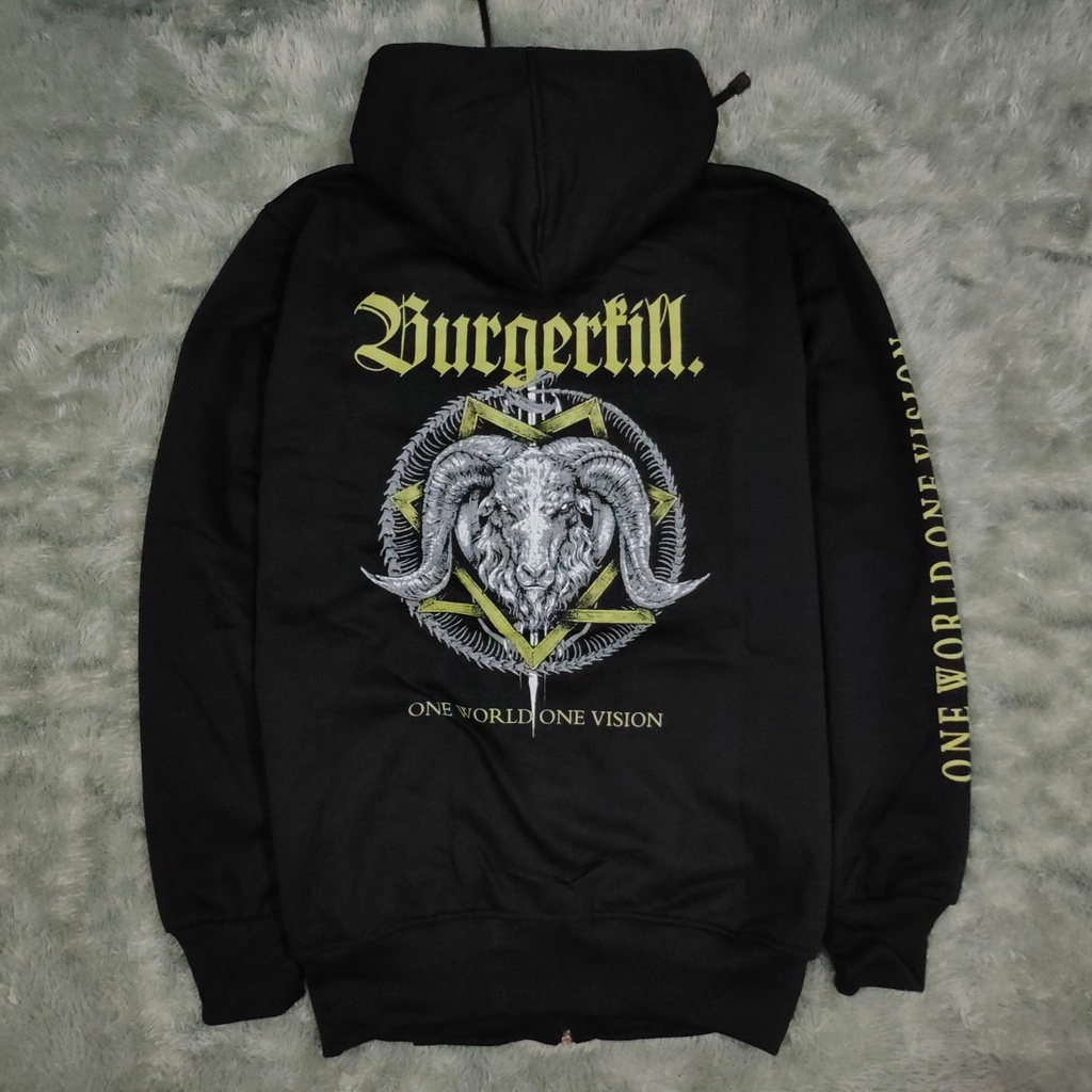 JAKET BURGERKILL HEAVY METAL SIZE M L XL XXL 003 - SWEATER HOODIE TENGKORAK - JAKET MUSIK BURGERKILL - JAKET PRIA MUSIM DINGIN