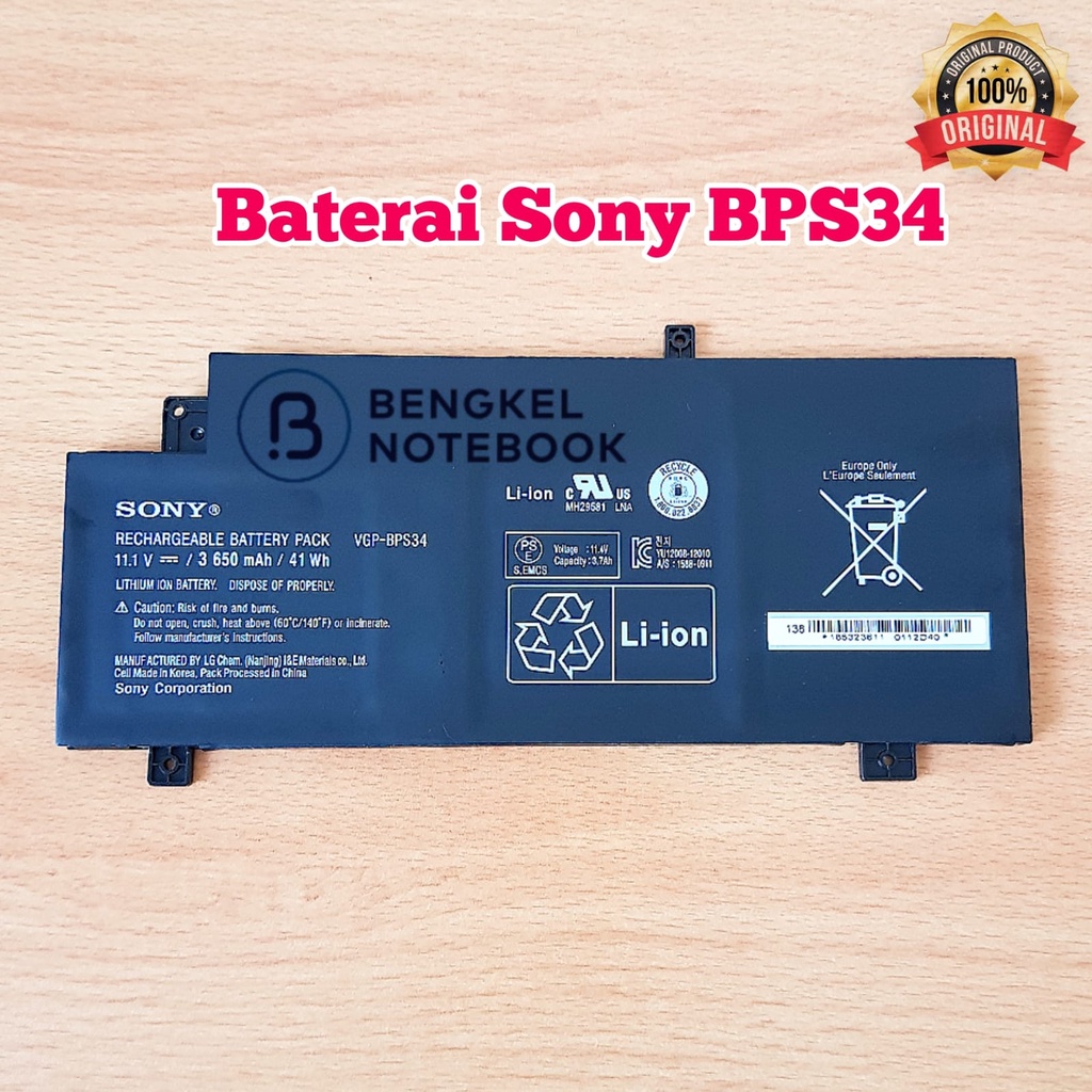 BATERAI SONY BPS34 SVF15A13SHB VF15A1BCXS