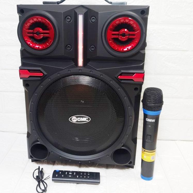 New Sale Speaker Aktif Portable GMC 8inch 897H 897R / Speker Bluetooth Karaoke Free Mic