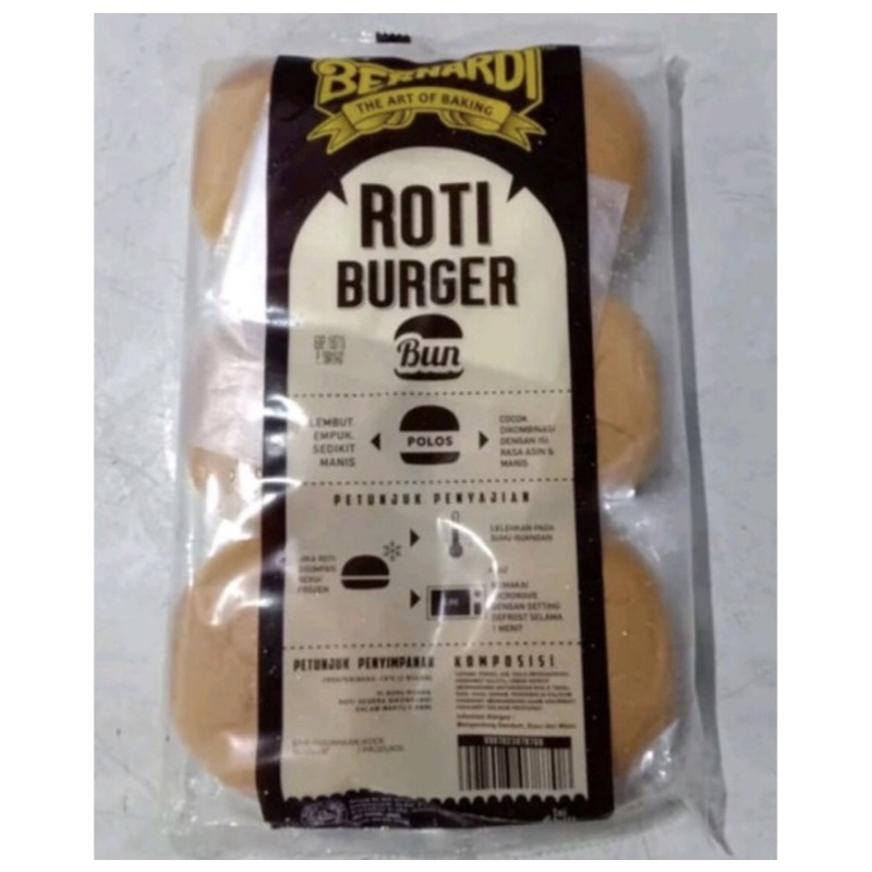 

Bernardi Roti Burger Polos isi 6pcs 300gr