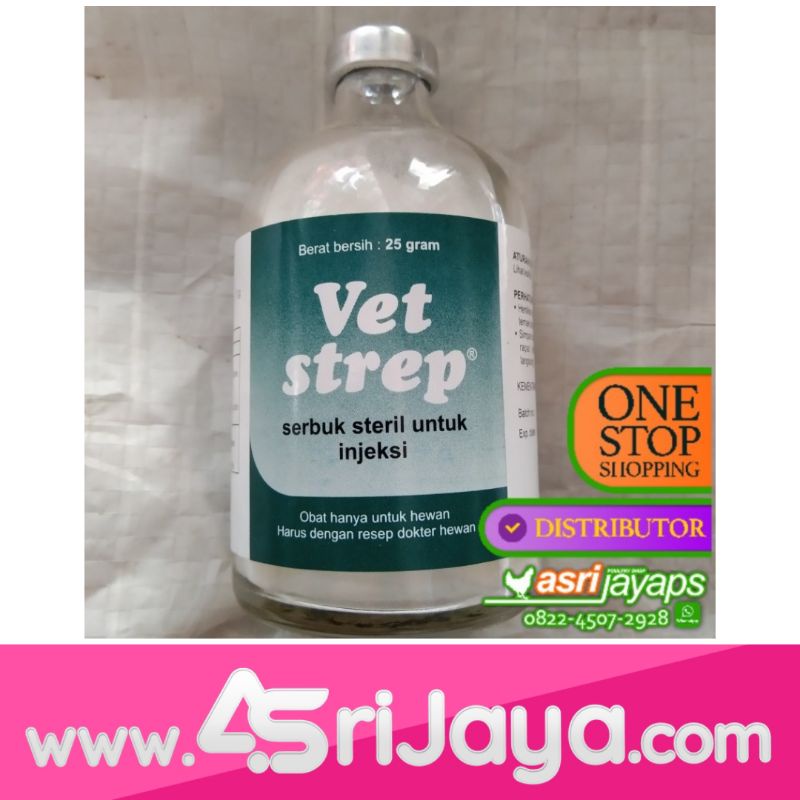 Obat Serbuk VetStrep Vet Strep Medion 25 Gram