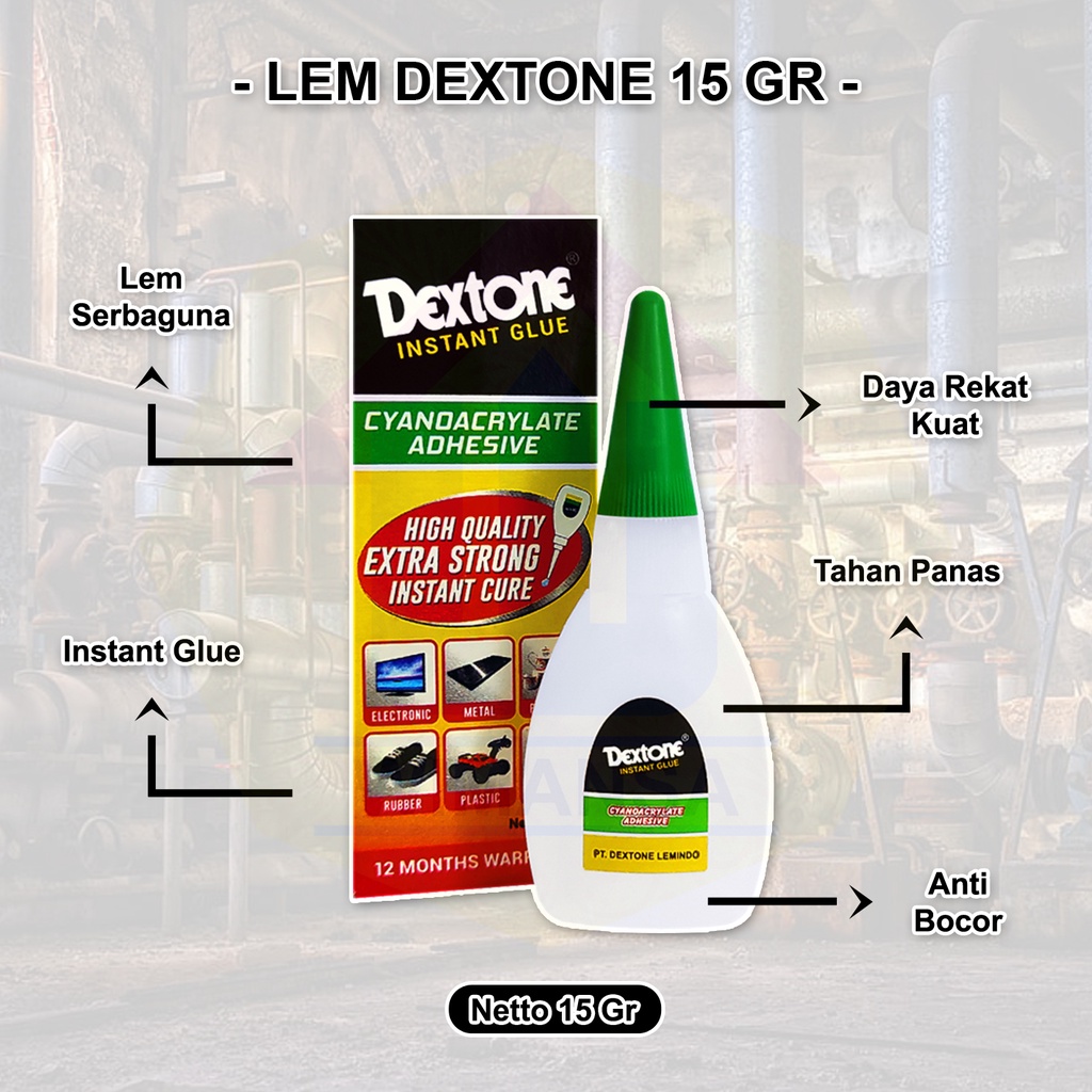 

LEM DEXTONE 15 GR - INSTANT GLUE