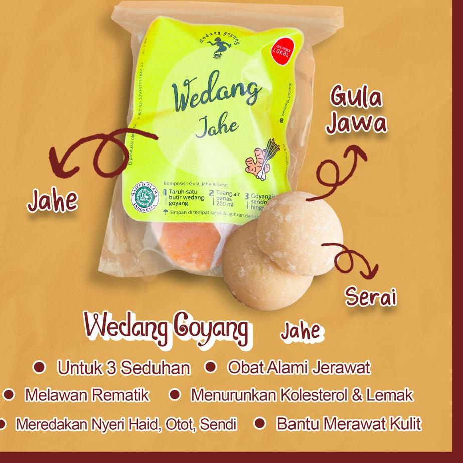 

SALE✅Wedang Goyang Jahe Jamu Instan isi 3 pack / 9 seduhan|RA8