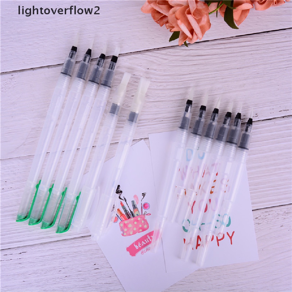 (lightoverflow2) 6pcs / Set Spidol Warna Cat Air Dapat Diisi Ulang Untuk Menggambar (ID)