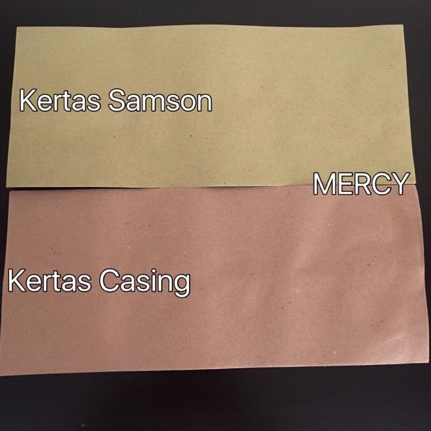 

☛ Amplop Coklat Casing B (12 x 28 cm). ㄵ