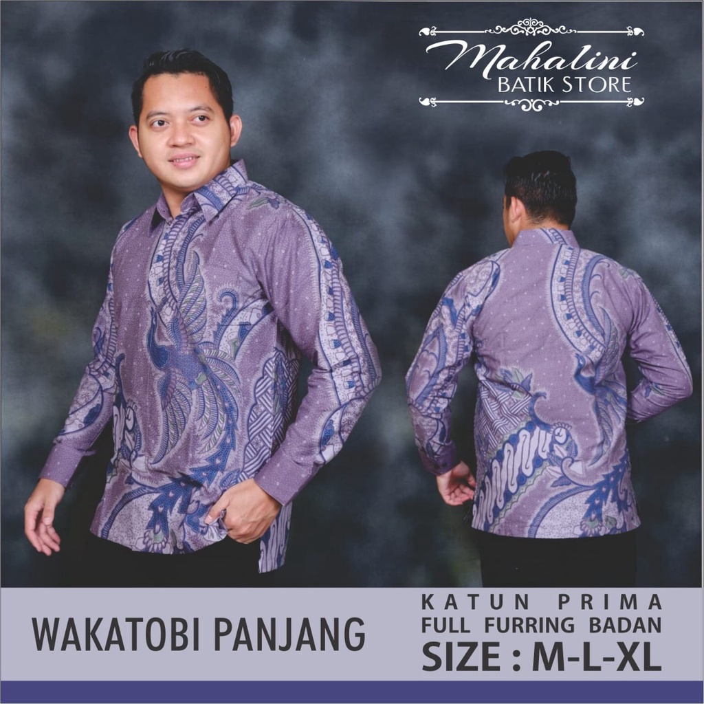 KEMEJA BATIK UNGU LAVENDER LILAC SOF batik pria lengan PANJANG PENDEK modern kemeja batik premium