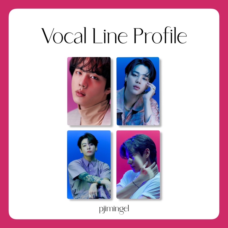 Photocard BTS Vocal Line Profile Edition