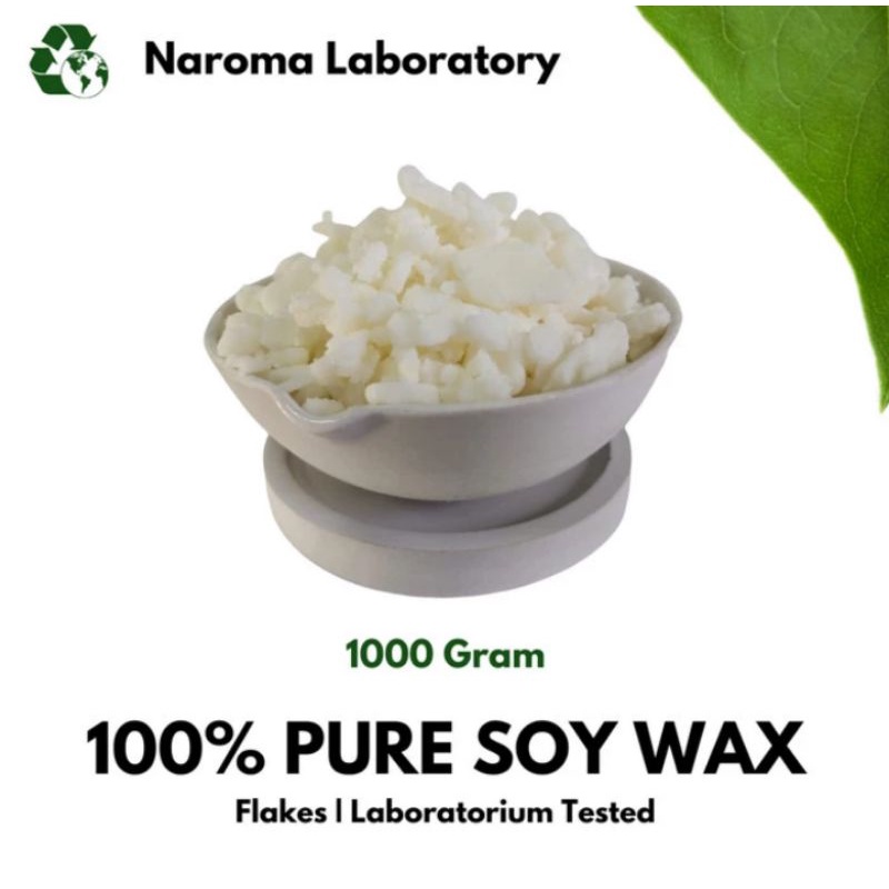 Soy wax - 100% Pure Soy wax (Flakes) - Lilin Aromaterapi - Soy wax 1 Kg