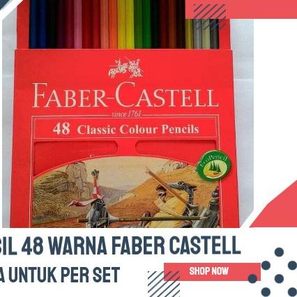 

SALE!!Pensil Warna PANJANG Faber Castell 48 Warna Classic|KD2
