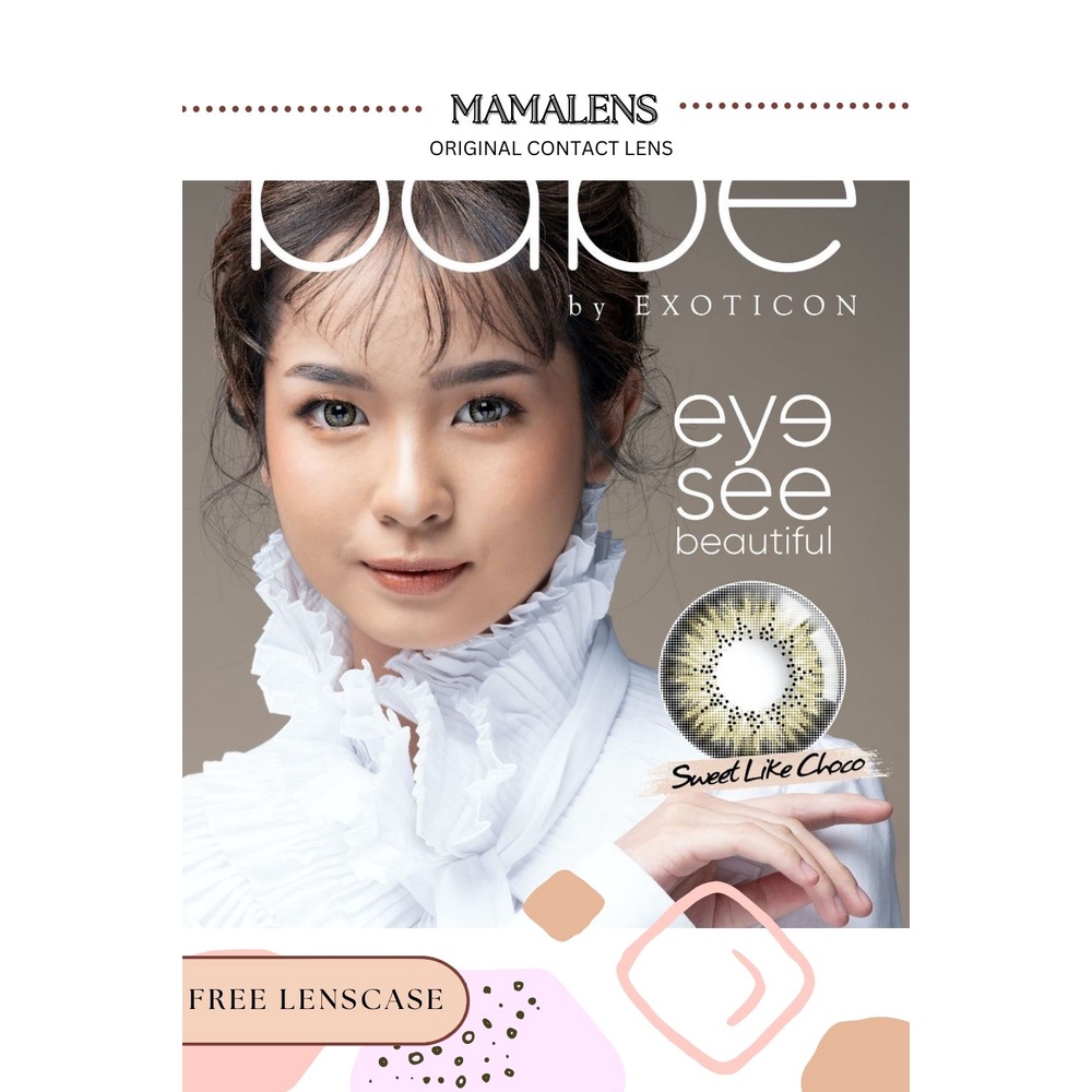 Softlens X2 Babe Minus -3.25 sd -6.00 Free Lenscase - MAMALENS