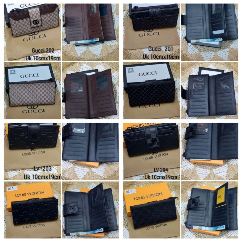 Dompet Lidah Lipat 3 Full Kartu Uk 19x9 Free Box