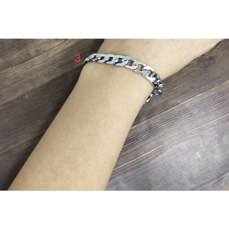 Fifi Fashion Gelang Rodium Import Premium Model Perhiasan Lapis Silver GR001