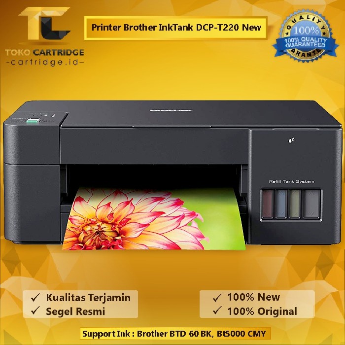 Printer Brothr T220 Pengganti DCP-T310 DCP T310 New With Compatible Premium Ink Print scan Copy All In One