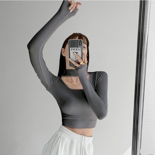 [Premium] Korean High Fashion Cut Out Halter Neck T-shirt  7308 (S/M/L)