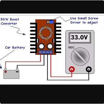 Step up Boost Converter 150W DC-DC Converter Module Output 12-35V 150W