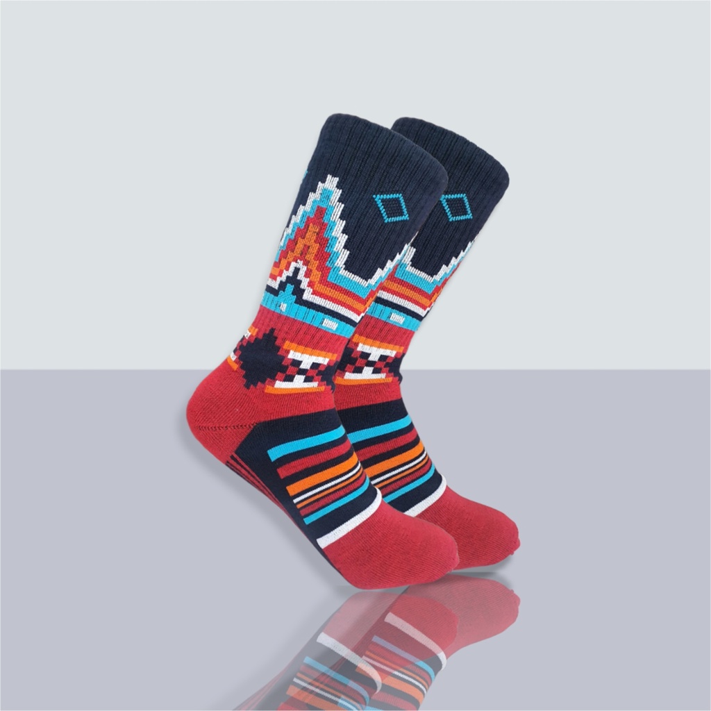 Kaos Kaki Motif Tribal Oldschool Batik Pria Wanita S38