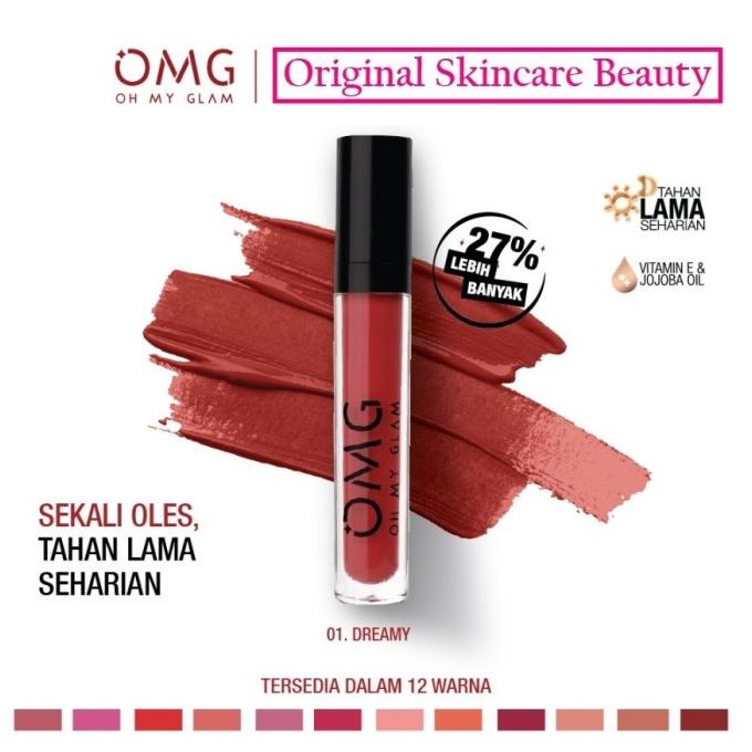 OMG OH MY GLAM Matte Kiss Lip Cream Lipstick Lipstik LIPCREAM ORIGINAL