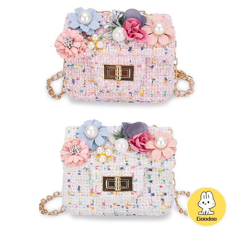 Tas Messenger Satu Bahu Anak Kartun Bunga Lucu Tas Selempang Cocok untuk Semua -Doo