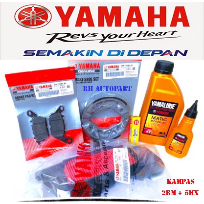 PAKET SERVICE MIO M3 MIO Z XRIDE 125 SOUL GT 125 FINO FI 125 MIO GEAR 125 (KAMPAS REM MIO M3 FILTER UDARA MIO M3 BUSI OLI MIO M3)