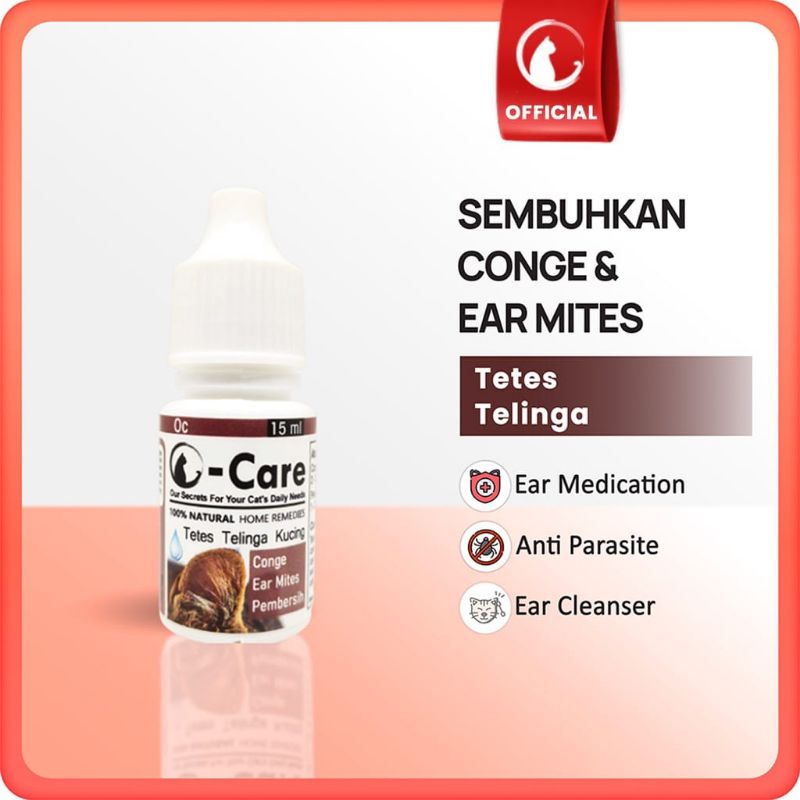 Olive Care Obat Tetes Telinga Kucing Untuk Membasmi Conge / Radang dan Kutu Telinga
