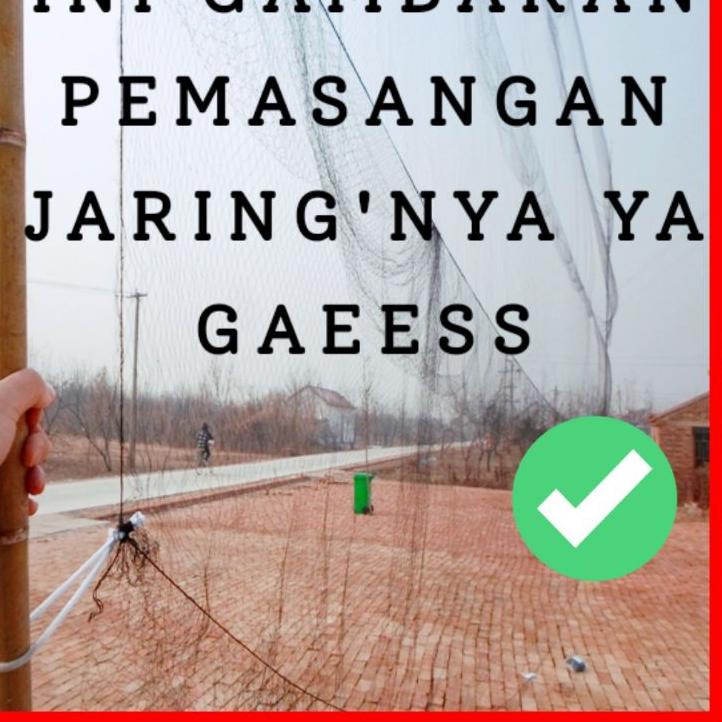 ♥ Jaring burung perkutut kacer cendet murai cucak Jaring burung siap pakai lobang 2 jari 