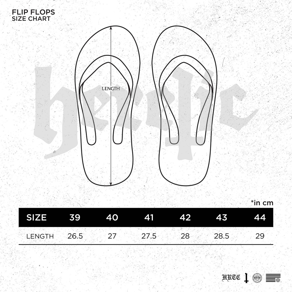 Heretic - Flip Flops / Sendal Flip Flop - Pentagram