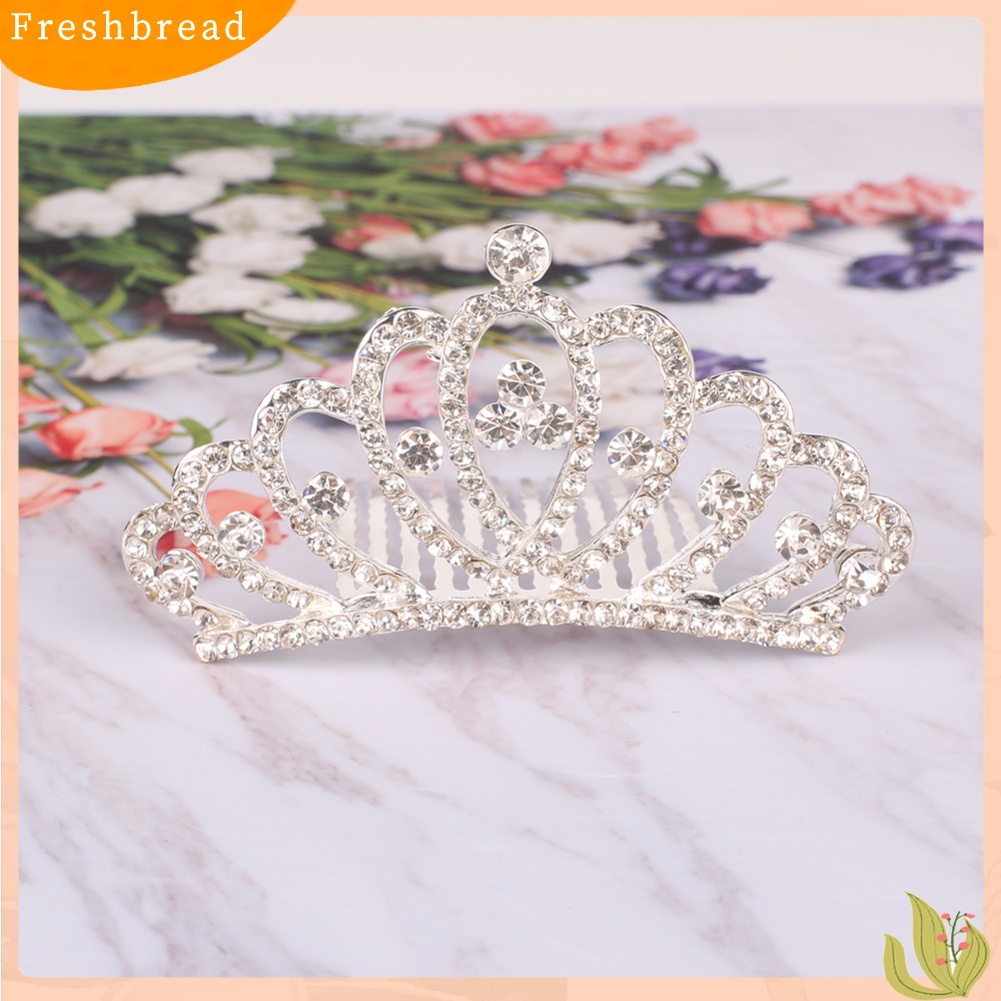 (Fresh) Sirkam Tiara Mahkota Kecil Hias Berlian Imitasi Untuk Bayi / Anak Perempuan / Prom / Pernikahan