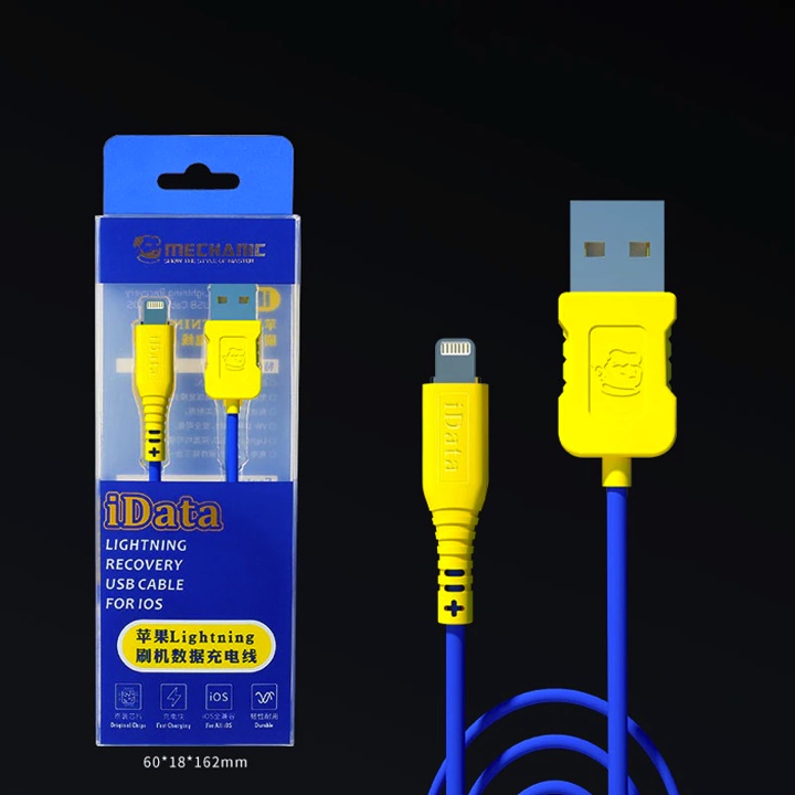 KABEL FLASH MECHANIC IDATA FOR APPLE YELLOW BLUE ORIGINAL