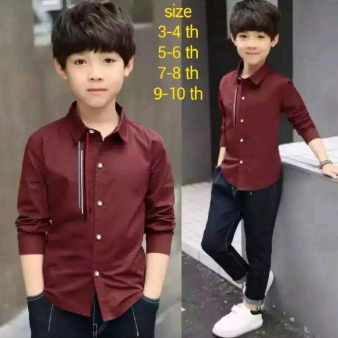 DVC 13-14 thn/ kemeja TOBI kids/ kemeja anak/ kemeja anak laki laki